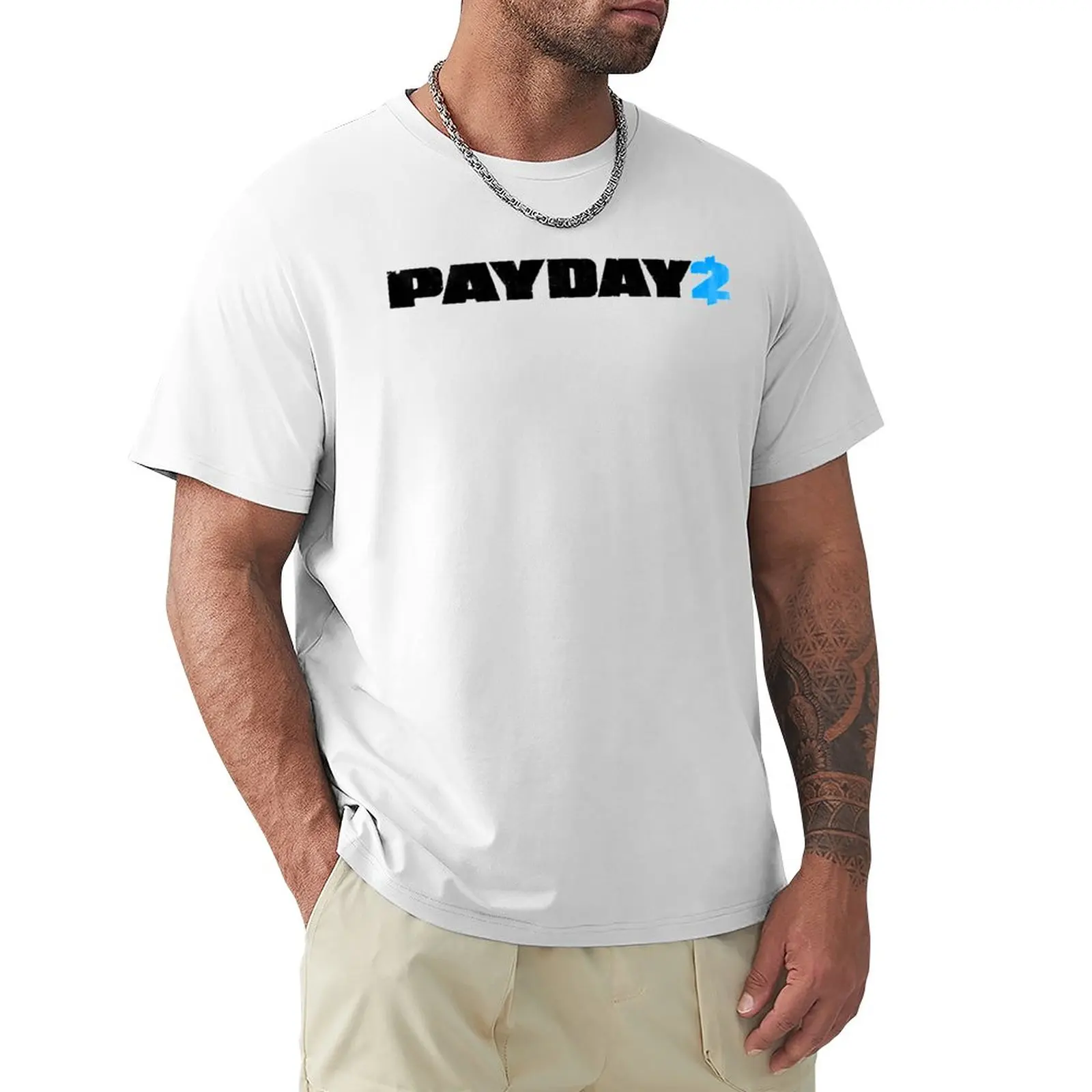 Тениска с логото на PayDay 2, естетична облекло, графични тениски, блузи, празни тениски, тениски за мъже, опаковка