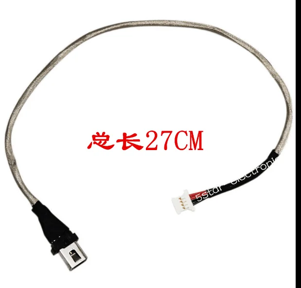Конектор dc адаптер с кабел за лаптоп Lenovo Yoga 510-14ikb Flex 4-1470 1435 1480, гъвкав кабел за зареждане на постоянен ток