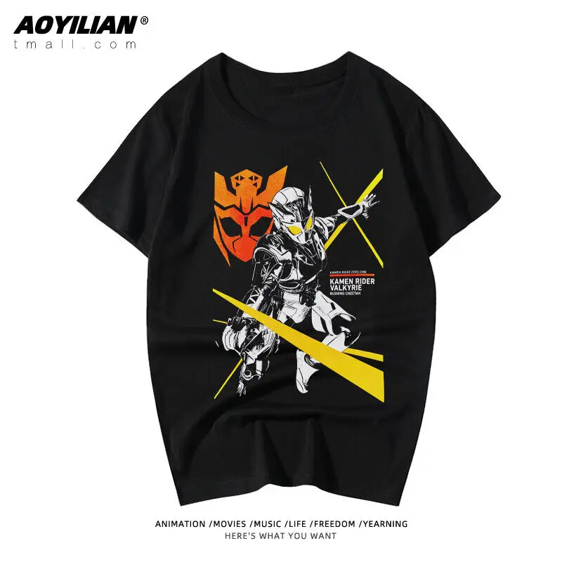 Тениска Kamen Rider Ex-Aid, върхове унисекс с къс ръкав, лятна черна тениска F06 (1)