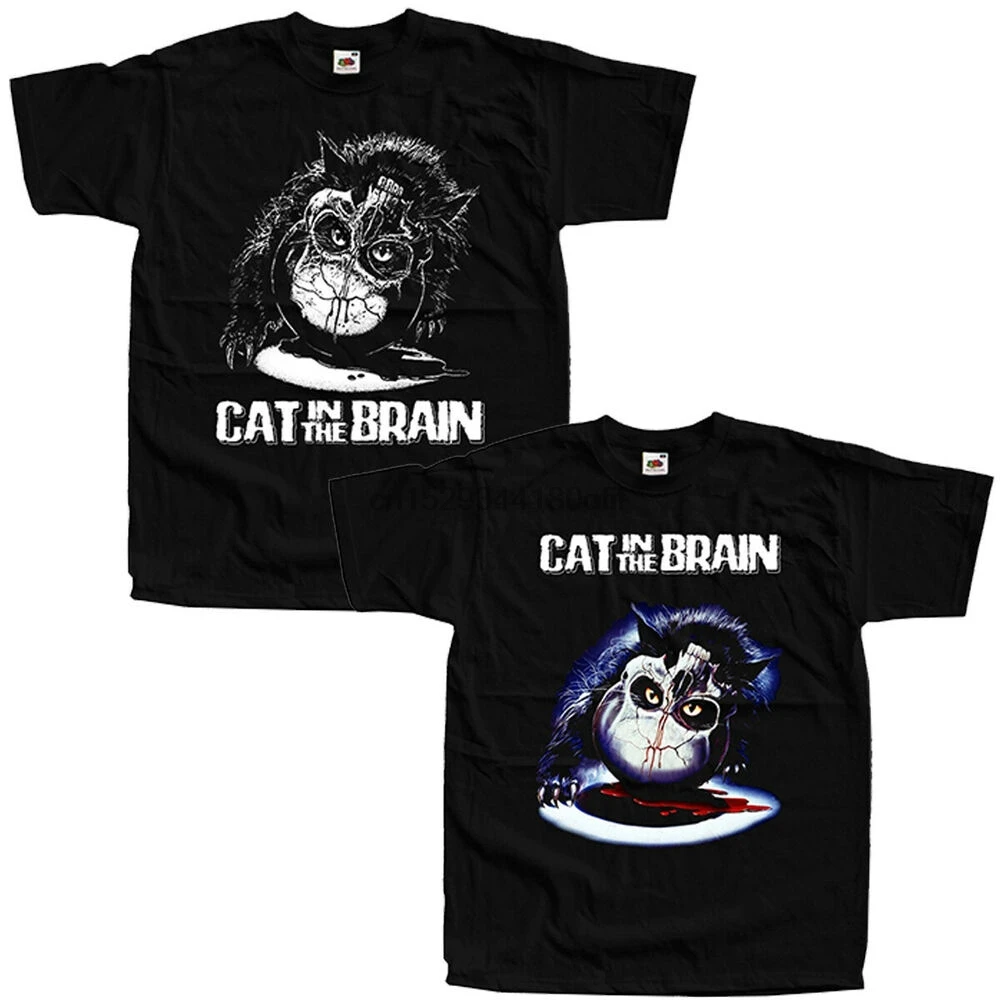 Тениска A Cat in the Brain V1-V2 Lucio Fulci HORROR 1990 (черно), всички размери S-5XL